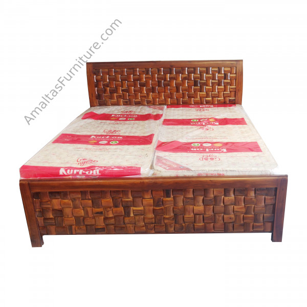 Amaltas Solid Wood Niwar Bed