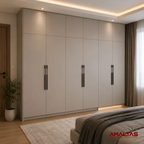 Straight Line Mica Lamination Wardrobe