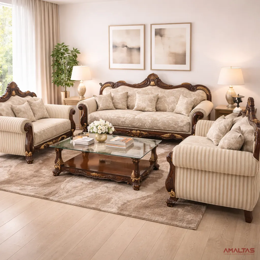 Amaltas Regal Sofa Set - Sofas