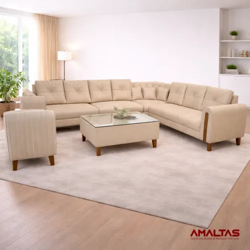 Amaltas Extra Large L shaped Sofa - Sofas