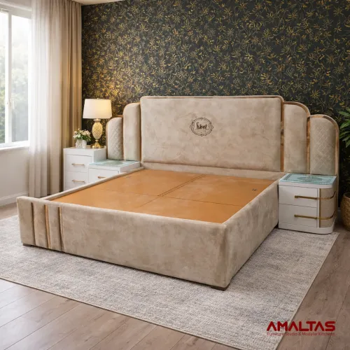 Amaltas Maharaja Double Bed - Bedroom