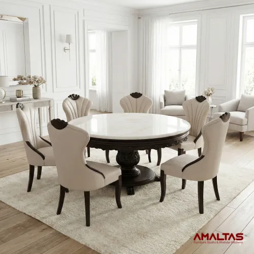 Amaltas Round Dining Set - Dining