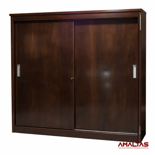 Amaltas Engineering Wood Slider Wardrobe - Wardrobes