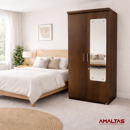 Amaltas Two Door Engineering Wood Wardrobe - Wardrobes