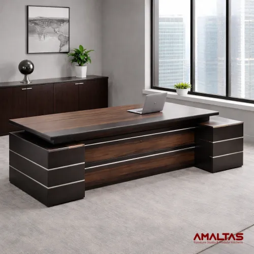 Amaltas Director Table for Office Use - Tables & Office