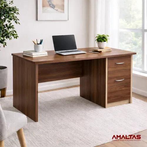 Amaltas Study Table in Plywood & Mica