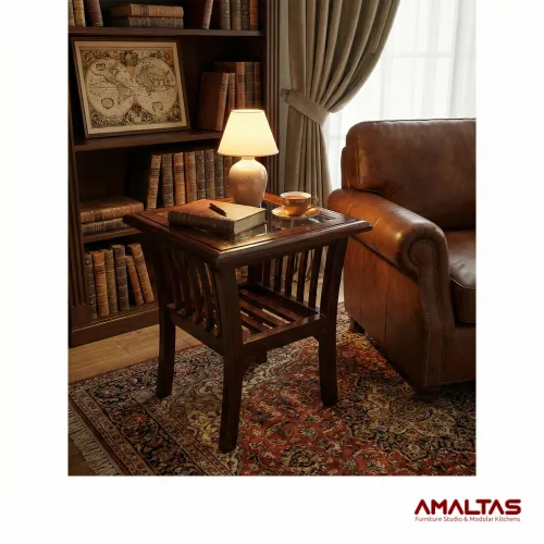 Amaltas H Type Sofa side Table - Tables & Office