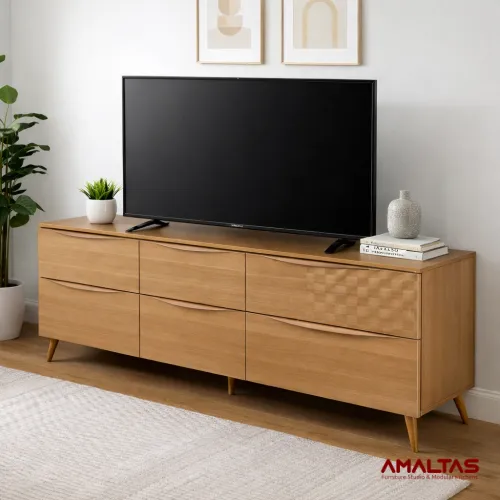 Amaltas TV Unit with 6 Drawers