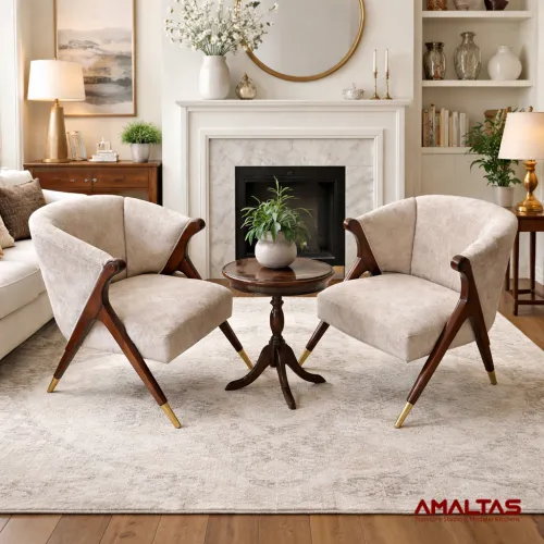 Amaltas Luxury Living Room Chair Set - Sofas