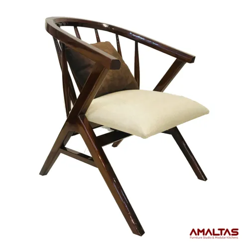 Amaltas Garland Teak Wood Chair - Sofas
