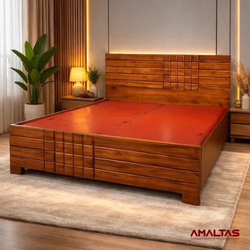 Amaltas Chocolate Bed - Bedroom