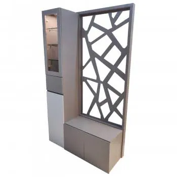 Amaltas Living Room Wooden Partition - Interior
