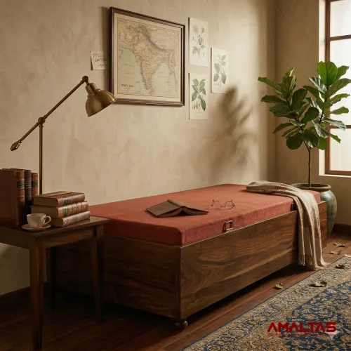 Amaltas Diwan Bed with Storage - Bedroom