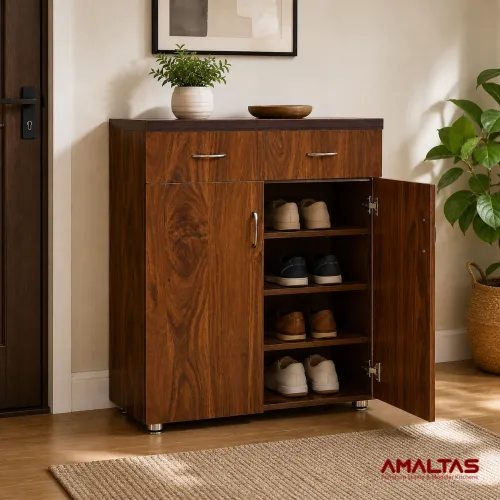 Amaltas Bliss Engineering Wood Shoe Rack - Wardrobes