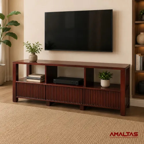 Amaltas Urvashi Tv Unit in Teak Wood