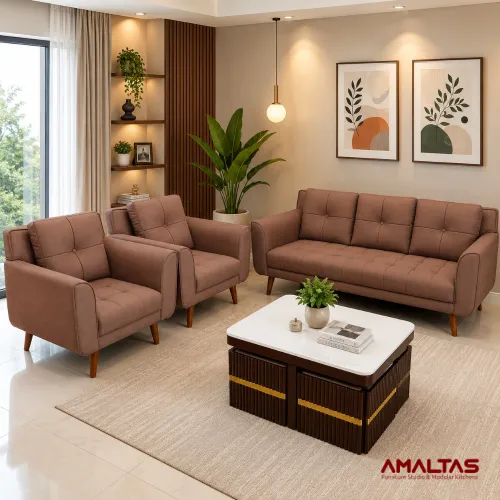 Amaltas Windsor Sofa Set - Sofas