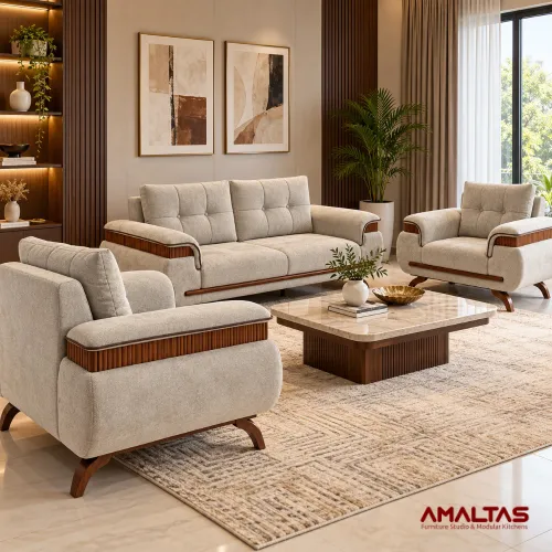 Amaltas Dublin 7 Seater Sofa Set