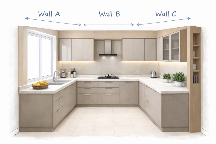 U-Shaped Kitchen