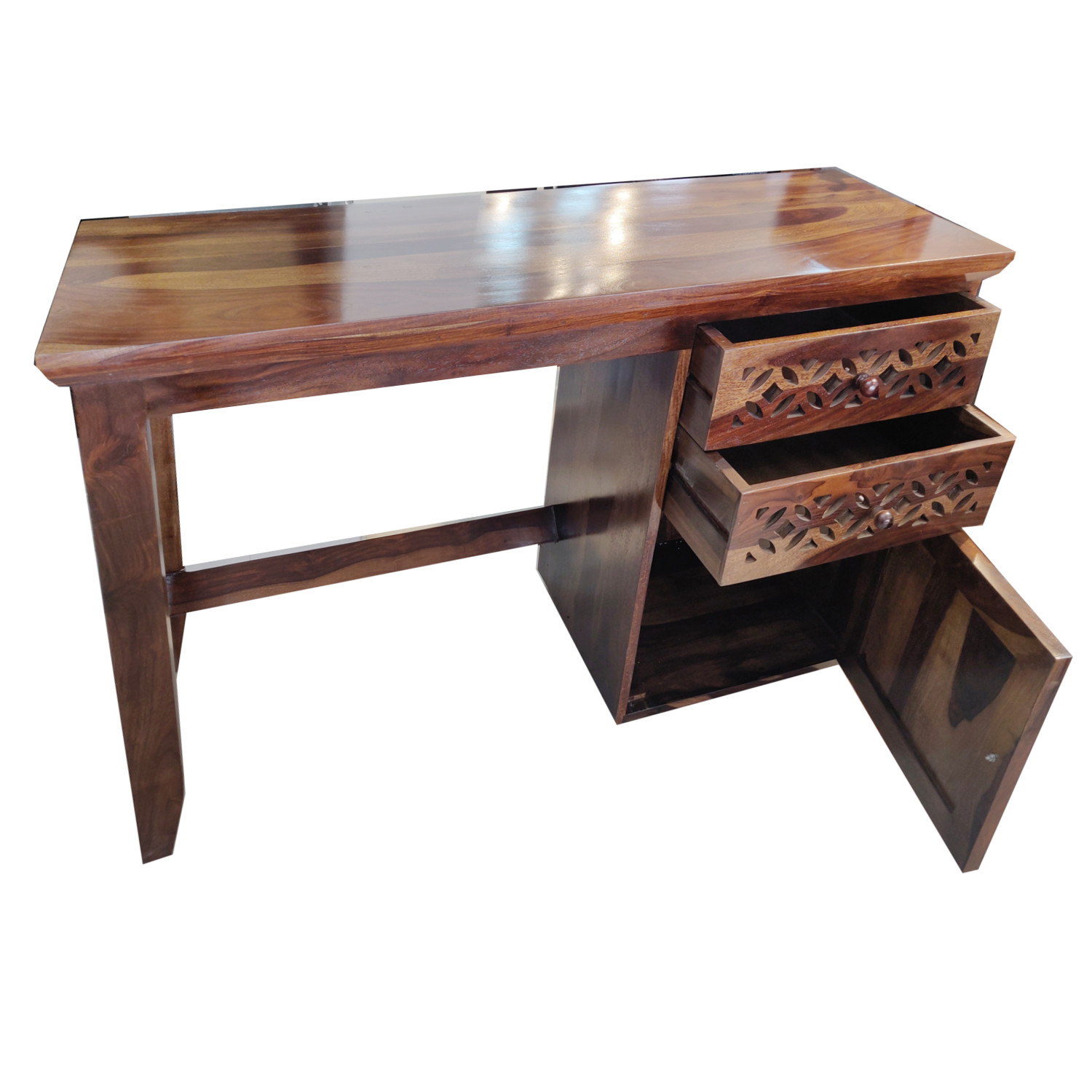 Amaltas Sheesham Wood Study Table with Storage