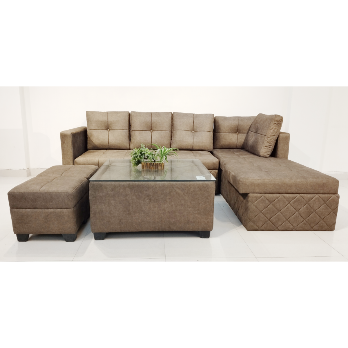 Amaltas L shaped Sofa cum Bed