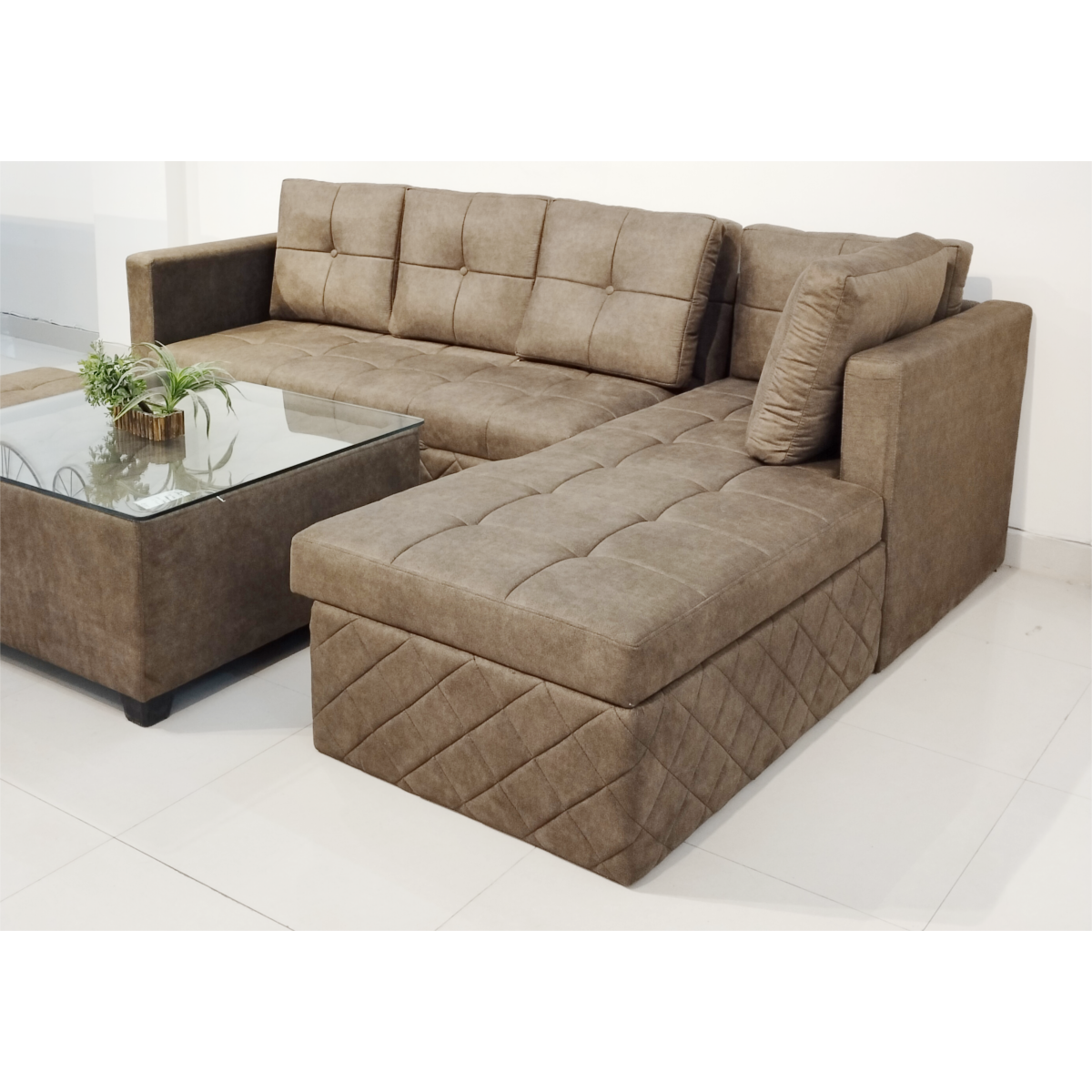 Amaltas L shaped Sofa cum Bed