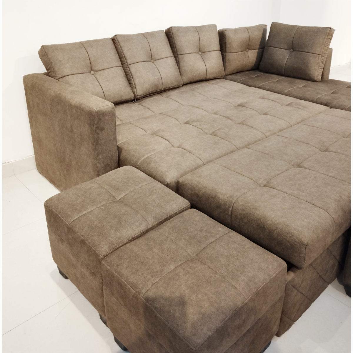 Amaltas L shaped Sofa cum Bed