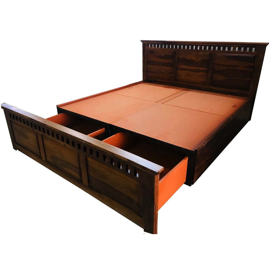 Amaltas Solid Sheesham Wood Kuber Bed