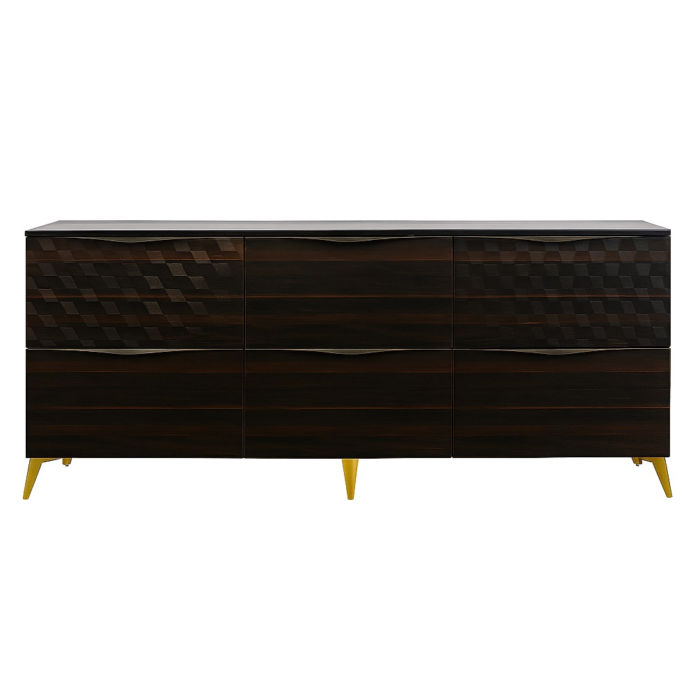 Amaltas TV Unit with 6 Drawers in Plywood & Mica
