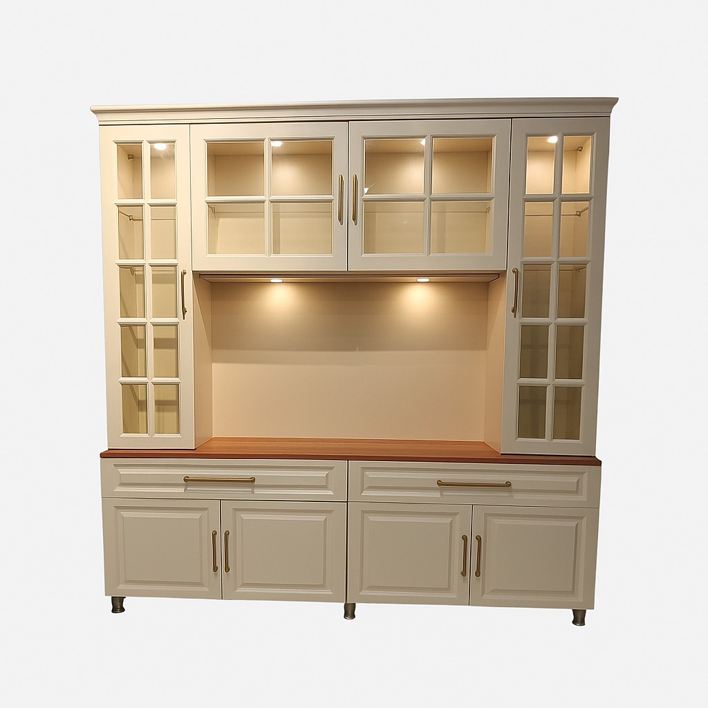 Amaltas Crockery Cabinet in PU Polish