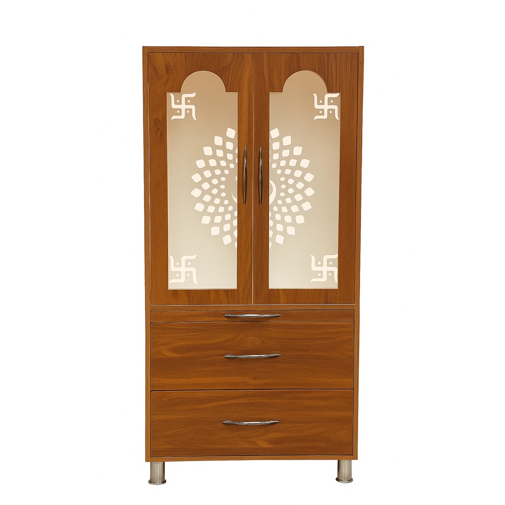 Amaltas Temple in Plywood & Mica Lamination with Lights