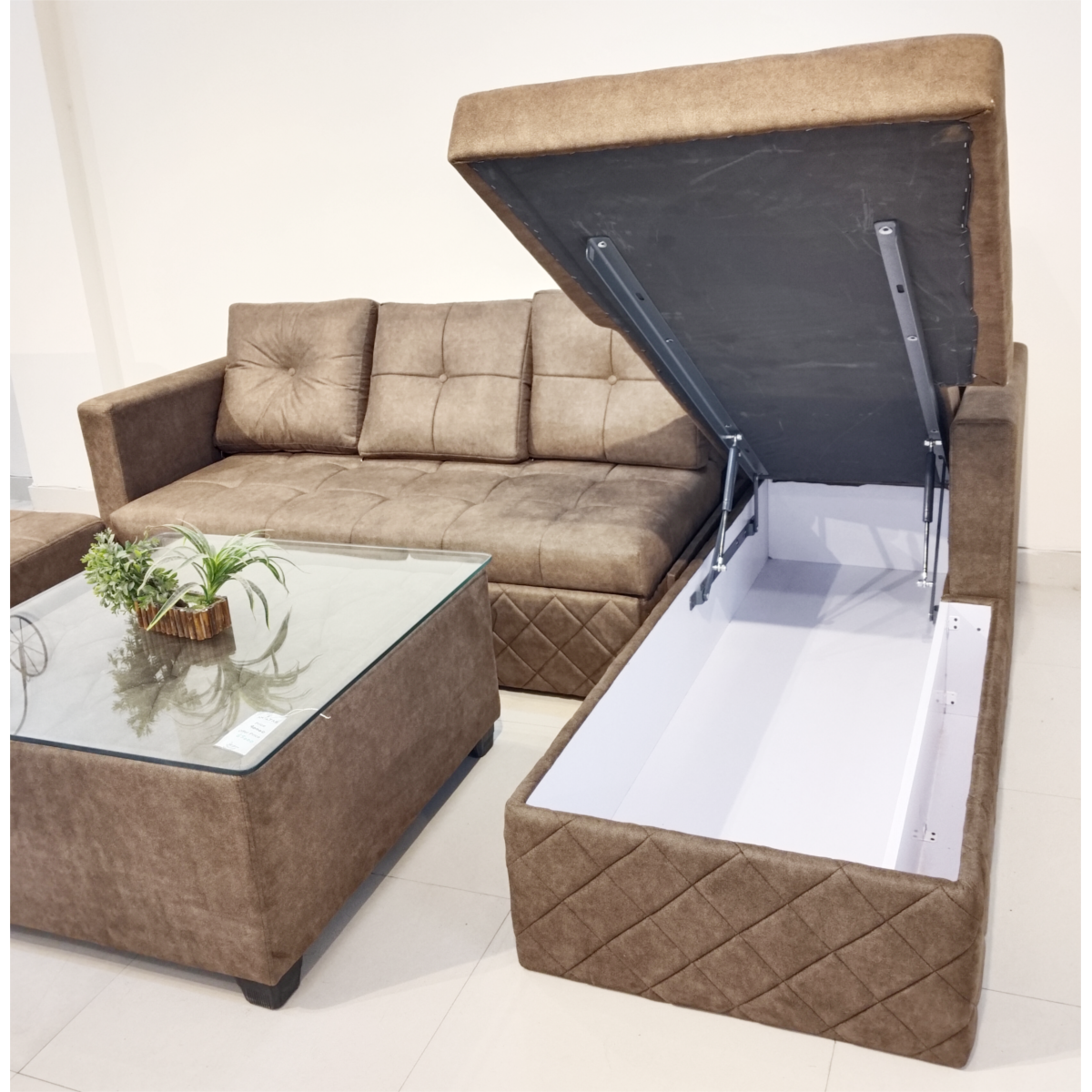 Amaltas L shaped Sofa cum Bed