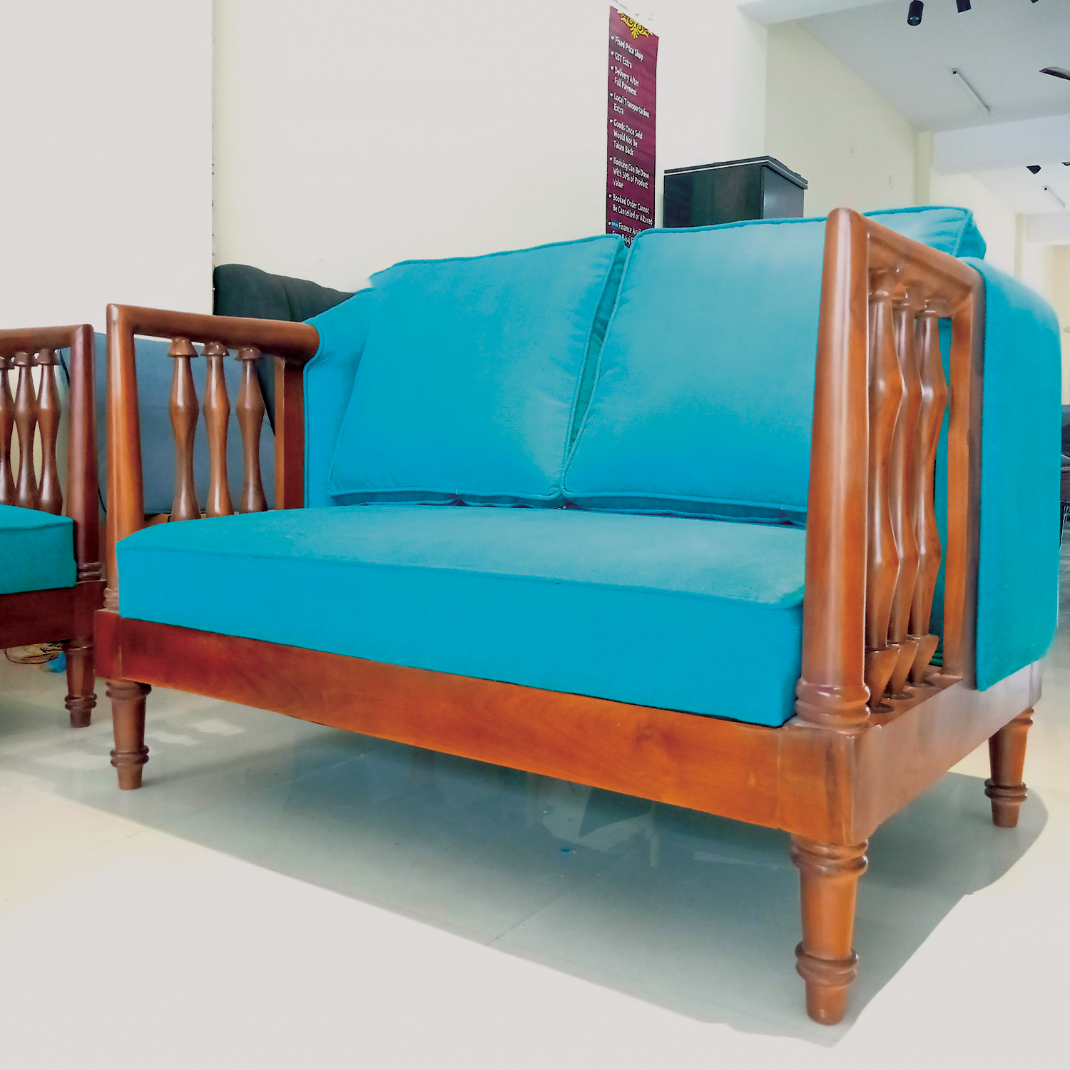 Amaltas Teak wood Designer sofa