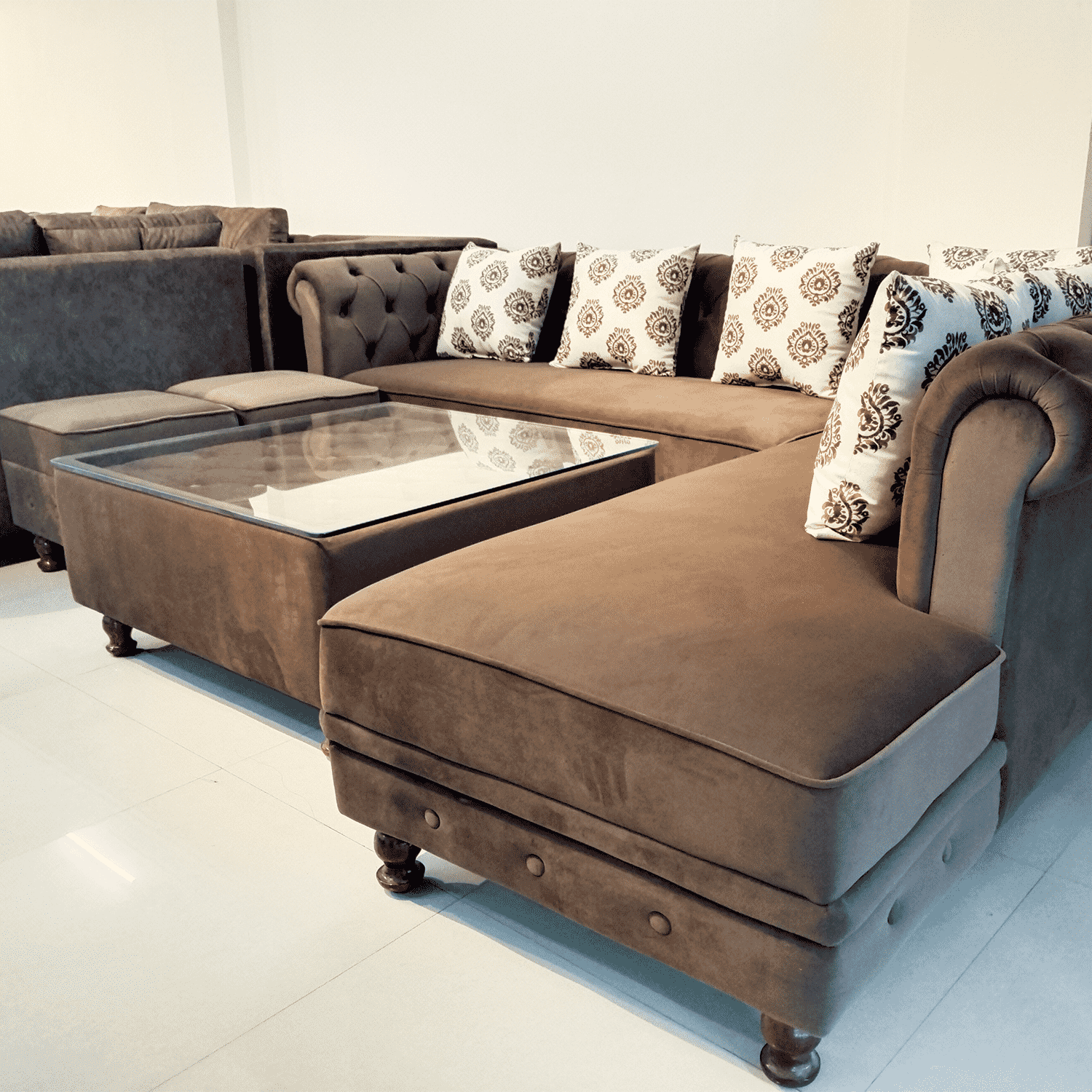 Amaltas Chestor field L shaped Sofa Set