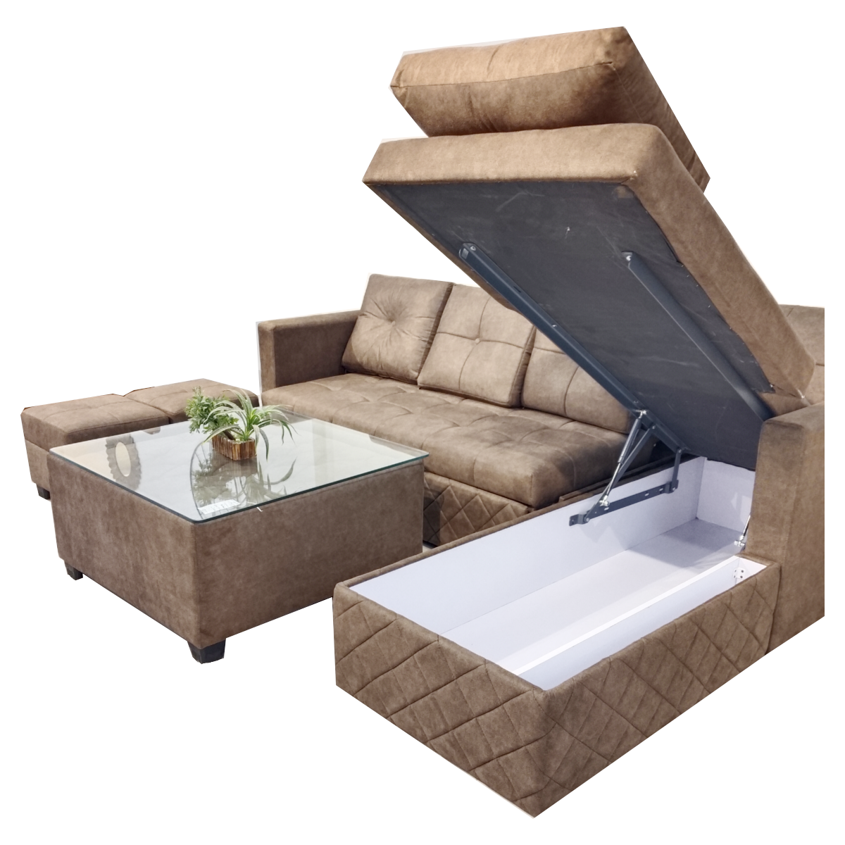 Amaltas L shaped Sofa cum Bed