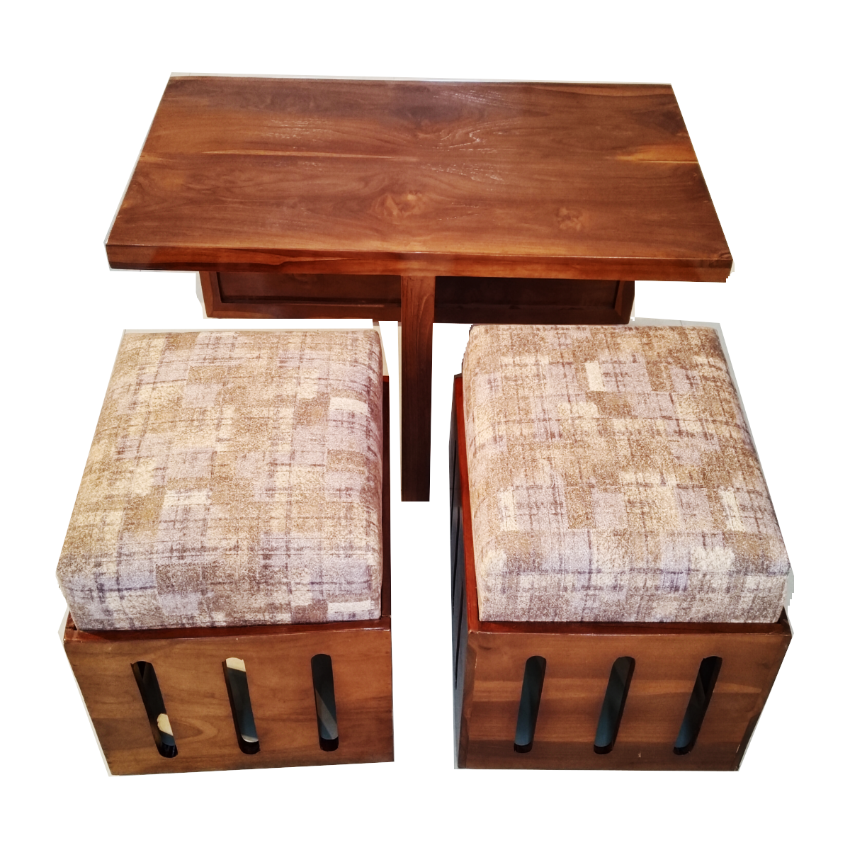 Amaltas Teak Wood Two Seater Japanese Table