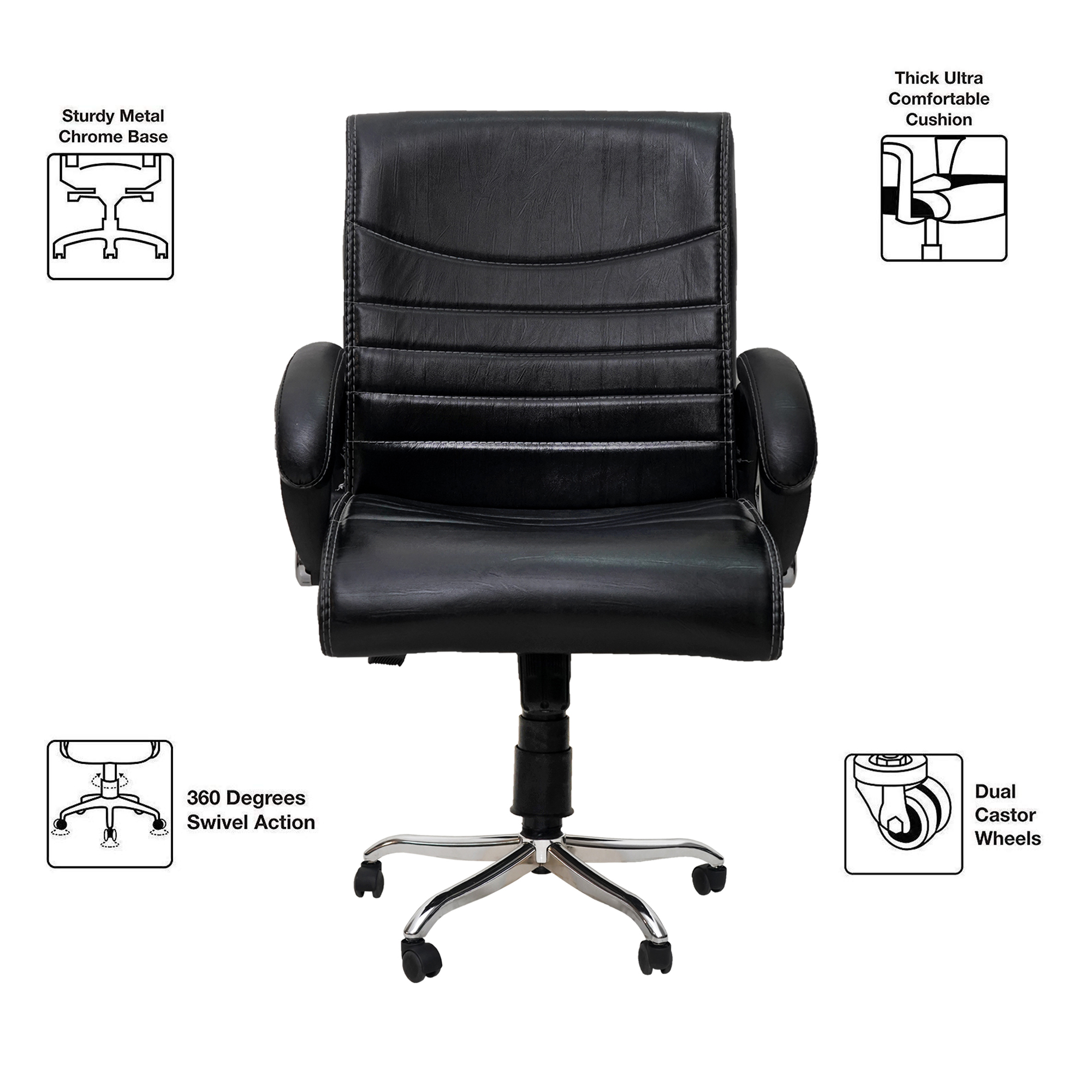 Amaltas® Luxury Office Chair | Mid Back