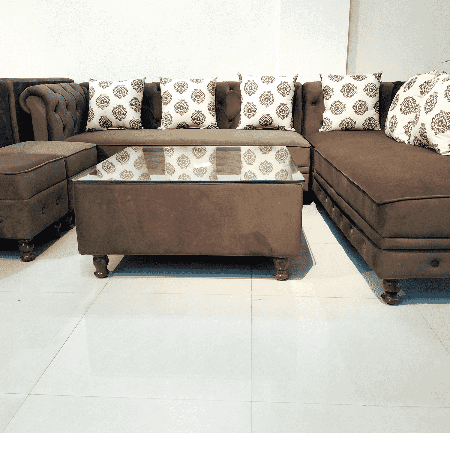 Amaltas Chestor field L shaped Sofa Set