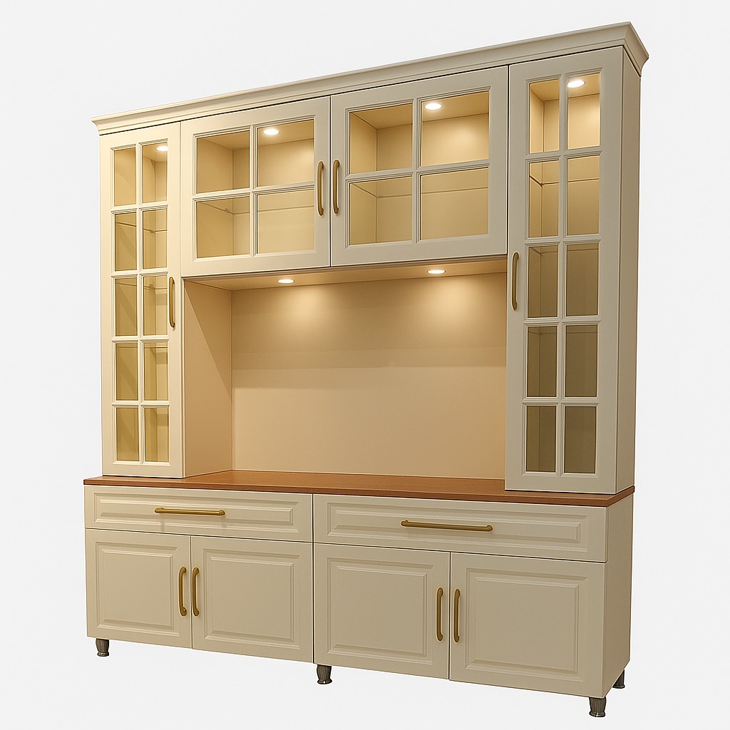 Amaltas Crockery Cabinet in PU Polish